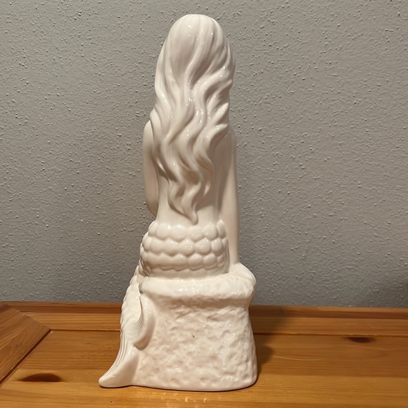 White Ceramic Mermaid Statue - Picture 3 of 11